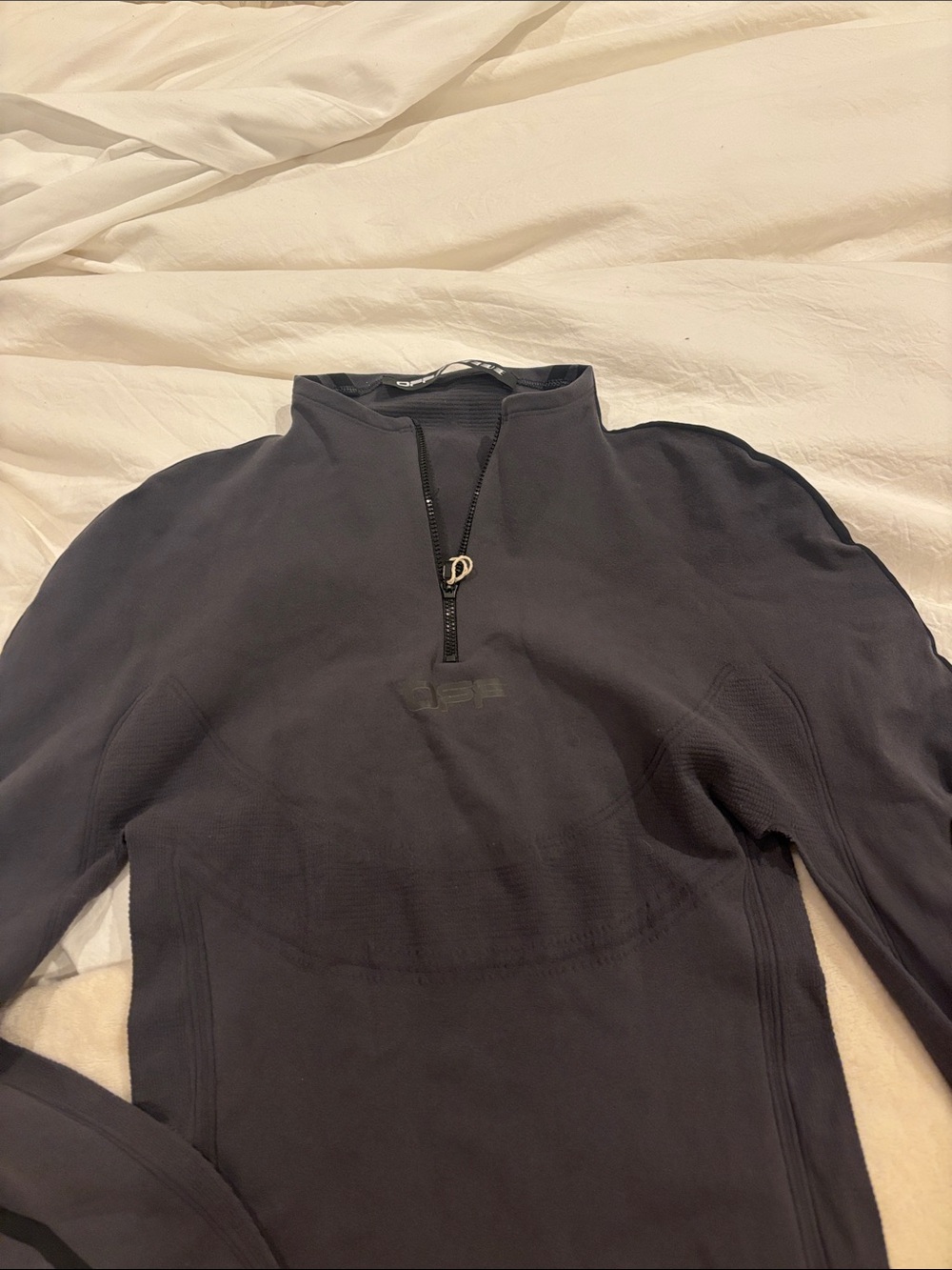 Off-White active dark grey Half-Zip Performance Top size L large - Picture 4 of 9